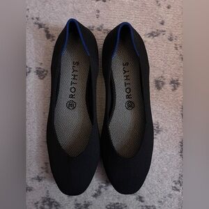 Rothy's Women's Black Square Toe Flats